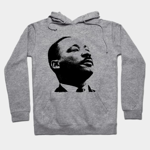 Martin Luther King Portrait  Pop Art Hoodie by phatvo